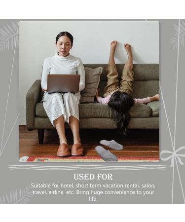 Comfy Women's Canvas Slippers - Portable Hotel Guest Shoes for Winter Travel - Buy Online on GoSupps.com