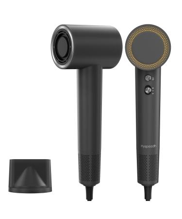 Hair Dryer with 110K RPM High Speed 1400w Motor for 2-5min Fast Dry 0.86lb Lightweight & 59db Low Noise 1.5 Billion Plasma and Smart Thermo Control &Strong Magnetic Nozzle Blow Dryer for Home Travel