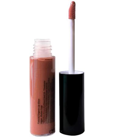 Mom's Secret 100% Natural Lip Gloss  Organic  Vegan  Gluten Free  Cruelty Free  Made in the USA  0.18 oz. (Nude With Attitude)
