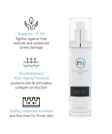 Rachel Moayer Super Ex C Serum with Ferulic Acid High Potency Vitamin C Serum Fights Free Radicals Boosts Radiance Suitable For All Skin Types - Buy Online on GoSupps.com