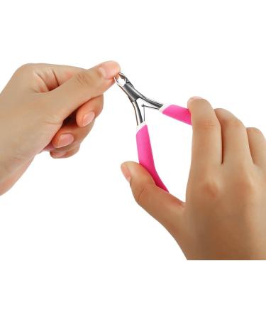 Nail Skin Pliers - Professional Stainless Steel Scissors for Manicure & Pedicure | Rose Red Nail Care Tool - Buy Online on GoSupps.com