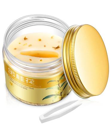 Gold Osmanthus Eye Mask 24K Gold Eye Patches for Puffy Eyes and Dark Circles Reduce Under Eye Bags and Smooth Wrinkles Moisturizing Eye Gel Pads 80Pcs