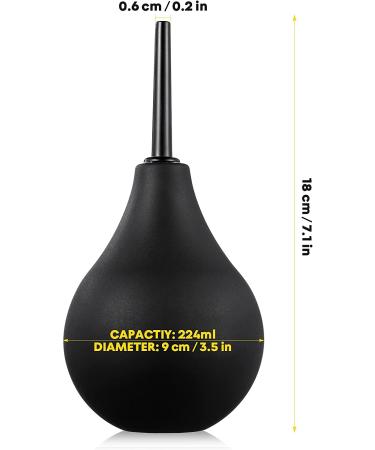 Healifty Sterile Ear Bulb Syringe 224ml - Baby Nasal Aspirator & Ear Wax Remover (Size L, Black) - Buy Online on GoSupps.com
