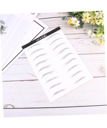 PLAFOPE 2 Pairs Eyebrow Shaping Template Artificial Eyebrow Patch Eyebrow Stickers Hair Woman Makeup Tools 21x15cm Black 003 - Buy Online on GoSupps.com