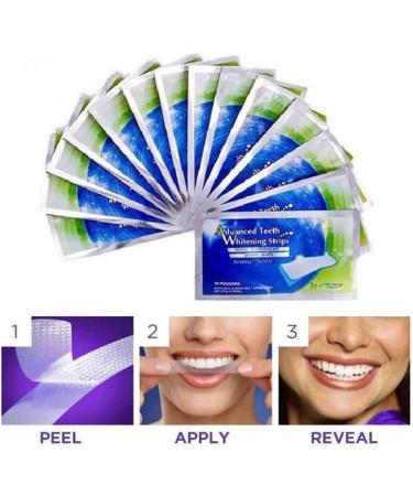 Henylas Tooth Whitening Stripes - Pain-Free Home Bleaching Kit | 14 Professional Strips for Brightening Teeth - Buy Online on GoSupps.com
