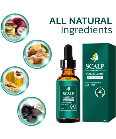 GFOUK Scalp Folliculitis Treatment Scalp Treatment Hair Oil Nourishing Treatment for Split Ends and Dry Scalp for All Hair Types - Buy Online on GoSupps.com