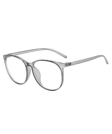 Protective glasses children blue light filter glasses without prescription gaming glasses computer-fat-fold light filter glasses false glasses glasses oval gray unit size