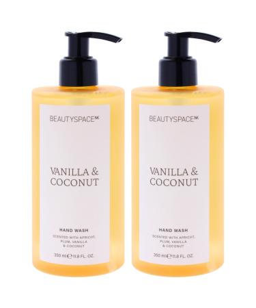 Beauty Space Hand Wash - Vanilla and Coconut by BeautySpace for Unisex - 11.8 oz Hand Wash - Pack of 2
