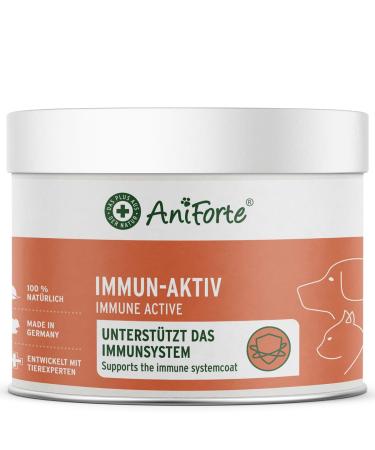 AniForte Immune Active for Dogs and Cats 250g - Herbal Blend More Vitality and Well-being Natural Defense Strengthening the Immune System Rich in Minerals