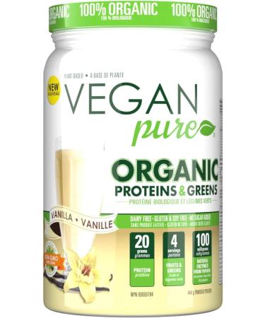 Vegan Pure Organic Protein & Greens (Vanilla) - Buy Online on GoSupps.com