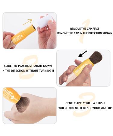 Buy Sunscreen Setting Powder SPF 35 - Mineral Brush Powder for Oil Control & Natural Matte Finish | Lightweight Translucent Loose Powder for All Skin Types - Buy Online on GoSupps.com