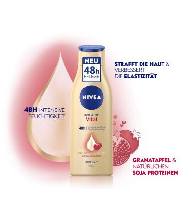 Nivea Vital Body Lotion 250ml - Intensively Nourishing & Firming for Mature Skin with Soy & Pomegranate - International Shipping Available - Buy Online on GoSupps.com