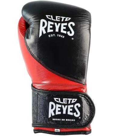 Cleto Reyes High Precision Boxing Gloves - 8oz Black/Red - Hook and Loop Closure for Men and Women - Buy Online on GoSupps.com