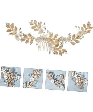 Ipetboom 1pc Soft Pottery Flower Comb Bridal Comb Wedding Hairpin Hair Bands for Womens Hair Bridal Jewellery Flower Hair Side Comb Wedding Hair Comb Combs Headband Women's Pearl Alloy - Buy Online on GoSupps.com