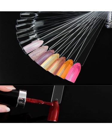 Nail Swatch Sticks with Ring - 100pc Set for Nail Polish Display and Practice - Includes Number Stickers - Buy Online on GoSupps.com