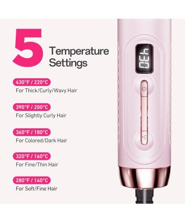 Buy 360 Airflow Styler 2 in 1 Curling Iron & Hair Straightener - Adjustable Dual Voltage Perfect for All Hair Types Pink - International Shipping Available - Buy Online on GoSupps.com