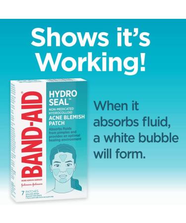 Band-Aid Hydro Seal Acne Blemish Patch - Hydrocolloid Pimple Patches Face Pimple Spot Care - 7 Count beige - Buy Online on GoSupps.com