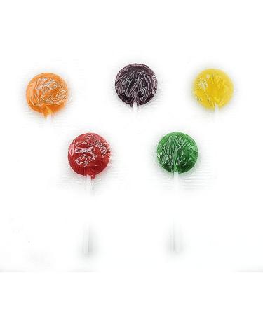SWEETSOME Assorted Fruit Flavor Lollipops - 5 Fruity Flavors Hard Candy - Individually Wrapped - 2 Pound Bulk Candy Pack - Buy Online on GoSupps.com