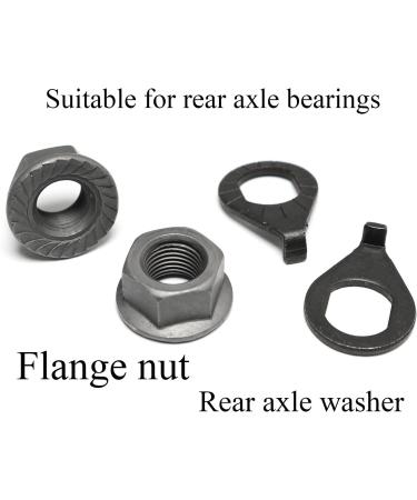 304 Stainless Steel Bicycle Hub Flange Axle Nut Kit - 3 Sizes, Front and Rear Wheel Safety Washers - Pro Bamboo Kitchen - Buy Online on GoSupps.com