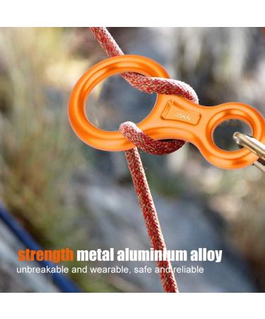 Alomejor 35KN Climbing Figure 8 Rappelling Safety Ring - Mountaineering & Rock Climbing Gear in Orange - Buy Online on GoSupps.com