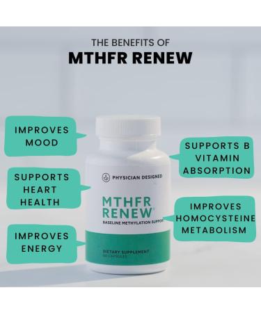 PD VARS MTHFR Renew Supplement - Vitamin B Complex with Methyl Folate, Zinc & Vitamin B12 for Energy & Heart Health - Buy Online on GoSupps.com