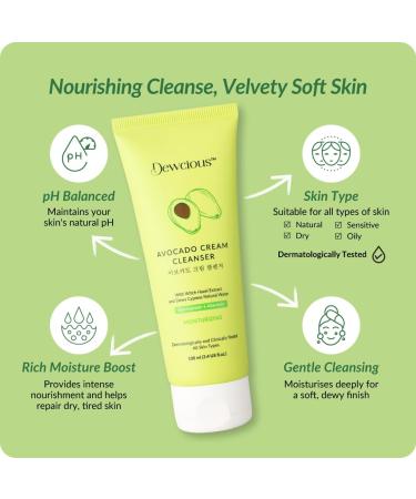 Avocado Cream Cleanser | Deeply Nourishing and Moisturizing Facewash | Soothing Skincare for Men and Women | 100 ml - Buy Online on GoSupps.com