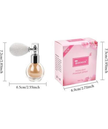 Shimmering Champagne Glitter Spray Powder for Makeup - Face, Body, Hair, Nails - Buy Online on GoSupps.com