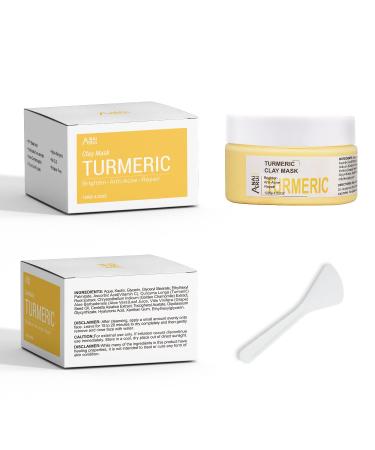 ANAI RUI Turmeric Clay Face Mask with Vitamin C & Aloe - Acne & Dark Spots Treatment, 4.23 oz - Buy Online on GoSupps.com