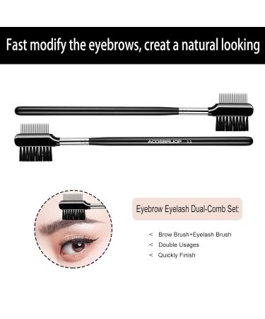Professional Eyebrow Brush & Eyelash Comb - Remove Mascara Clumps | Best Beauty Tool for Flawless Cosmetics - Buy Online on GoSupps.com