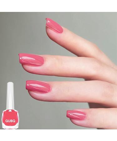 Pink Nail Polish Nail Varnish Bright Pink Quick Dry Breathable French Manicure Natural Elegant Pearl Hot Pink Non-toxic No UV Needed Nail Polish for Woman Home DIY Nail Art Gift - Buy Online on GoSupps.com