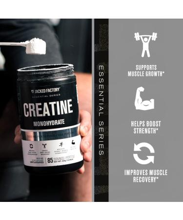 Jacked Factory Nitrosurge Build Pre Workout with Creatine for Muscle Building (30 Servings Blue Raspberry) & Creatine Monohydrate Powder for Muscle Growth,Increased Strength (85 Servings Unflavored) - Buy Online on GoSupps.com