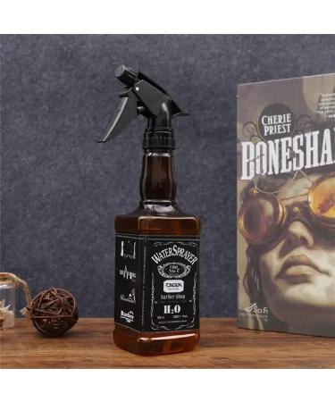 500ML Retro Hairdressing Spray Bottle | Black Liquid Pump for Salon Gardening & Household Use - Buy Online on GoSupps.com