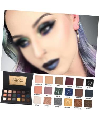 Beavorty 18 matte eyeshadow glitter eyeshadow eyeshadow eye shadow woman cosmetic tray 1 count (Pack of 1) Black - Buy Online on GoSupps.com