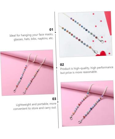 Frcolor 2-Piece Mask & Glasses Chain Set - Premium Drip Protection Kids & Adults Versatile Strap for Masks & Glasses - Buy Online on GoSupps.com