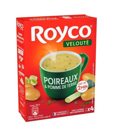 G n rique Royco - Authentic Leek and Potato Velout - Easy and Delicious Preparation - 54g - Pack of 4