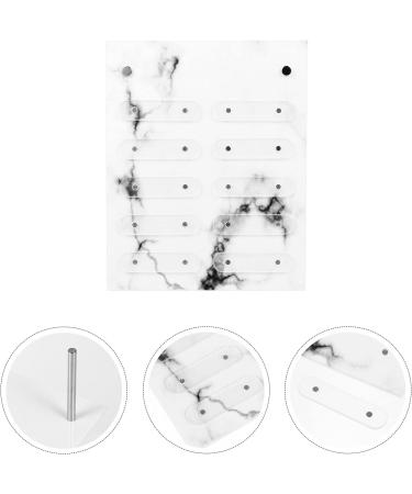 Minkissy Nail Display Board Nail Decoration False Nail Sample Sticks Pearl Scrunchies for Women Practice Color Sticks Manicure Tools Magnet Acrylic Display Stand Detachable - Buy Online on GoSupps.com