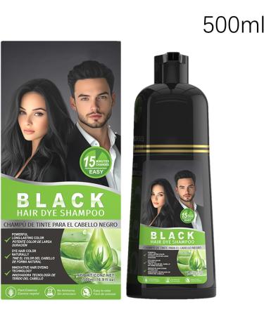 Shampoing colorant pour cheveux - Couverture imm diate des cheveux blancs - Shampoing nourrissant pour masquer les cheveux blancs - 500 ml - Pour boucles et cheveux fins et denses - Soin quotidien - Buy Online on GoSupps.com