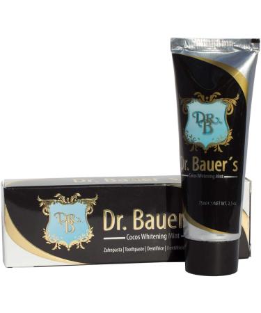 Dr. Bauer's Black Mint Toothpaste Set - Alps Fresh Strong Mint & Cocos Whitening 3x75ml - International Shipping Available - Buy Online on GoSupps.com
