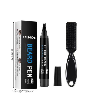 Avejjbaey Bartstift for Men - Waterproof Beard Amplifier & Color Filler | Brown & Black Beard Formation Set - Buy Online on GoSupps.com