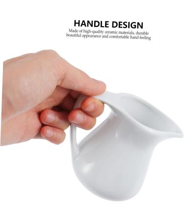 PRETYZOOM 1pc Ceramic Milk Cup Tea Kettles Creamer Small Glass Containers Cooking Cup White Teapot Appetizer White 10.5X6X9cm - Buy Online on GoSupps.com