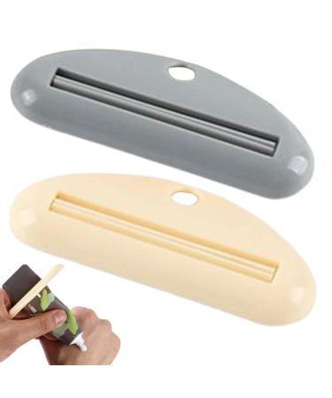 Rolling Toothpaste Squeezer 2 Piece Set Tube Squeezer Holder | Tubular Items Squeeze Tool for Toothpaste Beauty Cream Cleansing Foam Hand Cream Tmay