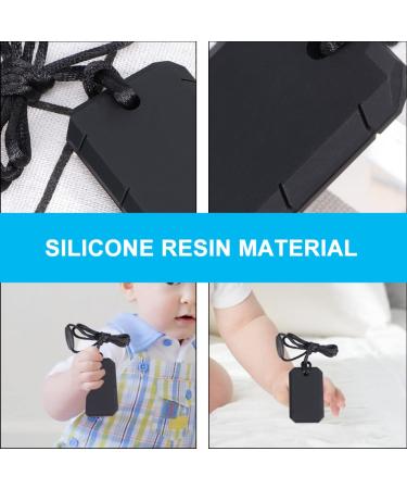 Silicone Molar Baby Teether Set - Durable Chewing Toy for Boys and Girls | Safe and Adorable Soothing Tool for Teething | Outdoor Toy for Kids | 2pcs Blackx2pcs 6.2X3.7cmx2pcs - Buy Online on GoSupps.com