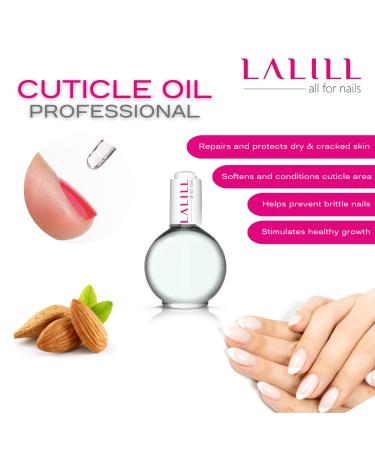 Lalill Nail Cuticle Oil 75ml - Vegan Almond Nail Care Oil for Healthy Nails & Skin - Spa Manicure Essential with Pipette - Buy Online on GoSupps.com