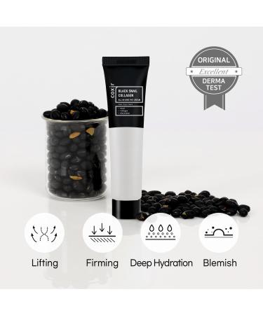 Coxir Black Snail Collagen Eye Cream | All-in-One Korean Skincare | Paraben & Cruelty Free | 30ml - Buy Online on GoSupps.com