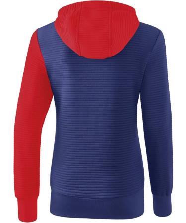 Erima Women's 5-c Training Jacket with Hood - New Navy/Red/White | International Shipping Available - Buy Online on GoSupps.com