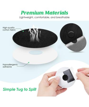 20 Waterproof Libre 3 Sensor Stickers - Durable & Easy-to-Use Plaster Patches for Freestyle Libre 3 YouShares (Black) - Buy Online on GoSupps.com