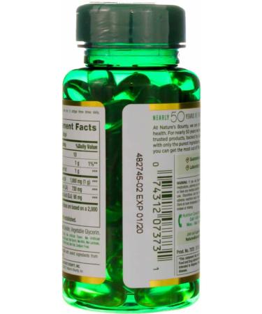 Nature's Bounty Evening Primrose Oil 1000 mg Softgels 60 ea - Buy Online on GoSupps.com