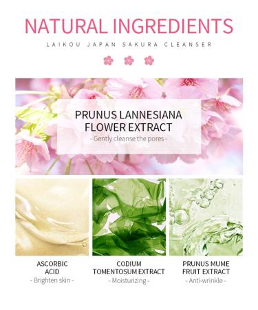 Buy Face Sakura Cleanser - Deep Cleaning Foaming Cream for Hydration & Oil Balance | International Shipping Available - Buy Online on GoSupps.com
