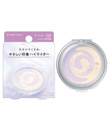 Kiss Me Ferme KISSME FERME Marble Highlighter 02 Lavender