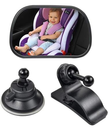 Vawcornic Shatterproof Rear Seat Mirror for Baby - 360 Swiveling Car Rearview Mirror Compatible with Most Vehicles - Buy Online on GoSupps.com